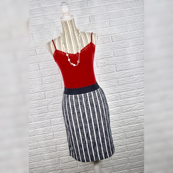 Ann Taylor Dresses & Skirts - {ann taylor} Striped Textured Mini Skirt